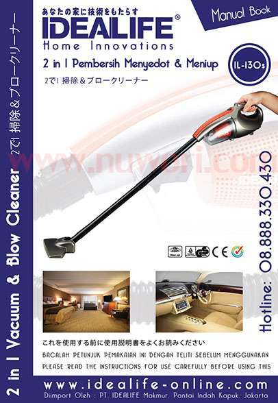 Buku Panduan Vacuum Cleaner IDEALIFE IL-130s